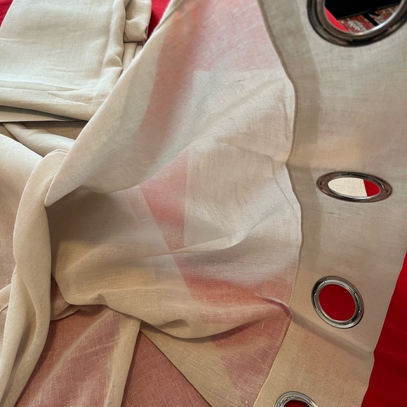 Room 2 Panels Set Extra Length Grommet Sheer Window Drapes for Bedroom 52×95 in - Picture 5 of 6